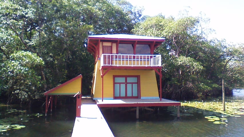 Tropical Waterfront Cabin aka the Tower House