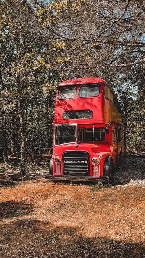 unusual rental - imperial bus in the Verdon