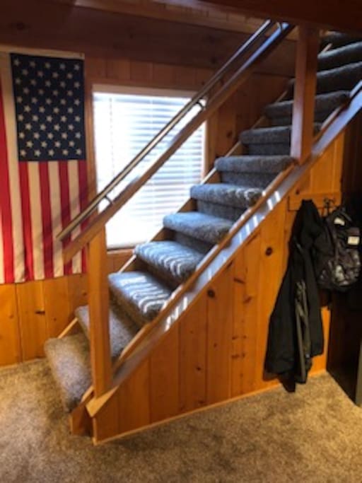 Stairway to the upstairs loft