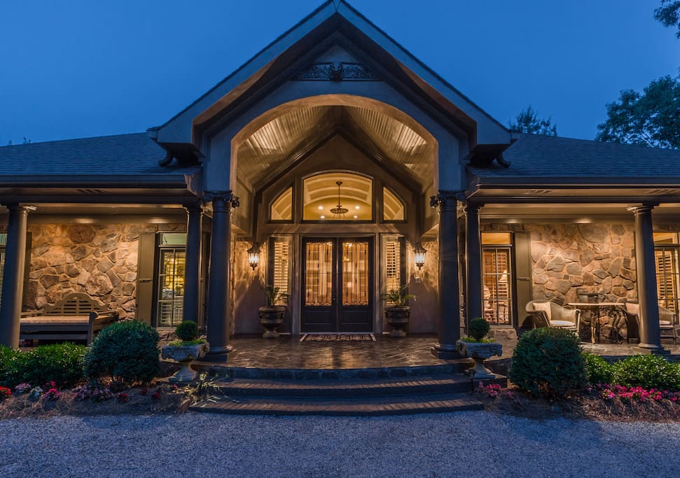 Front of Home at Night