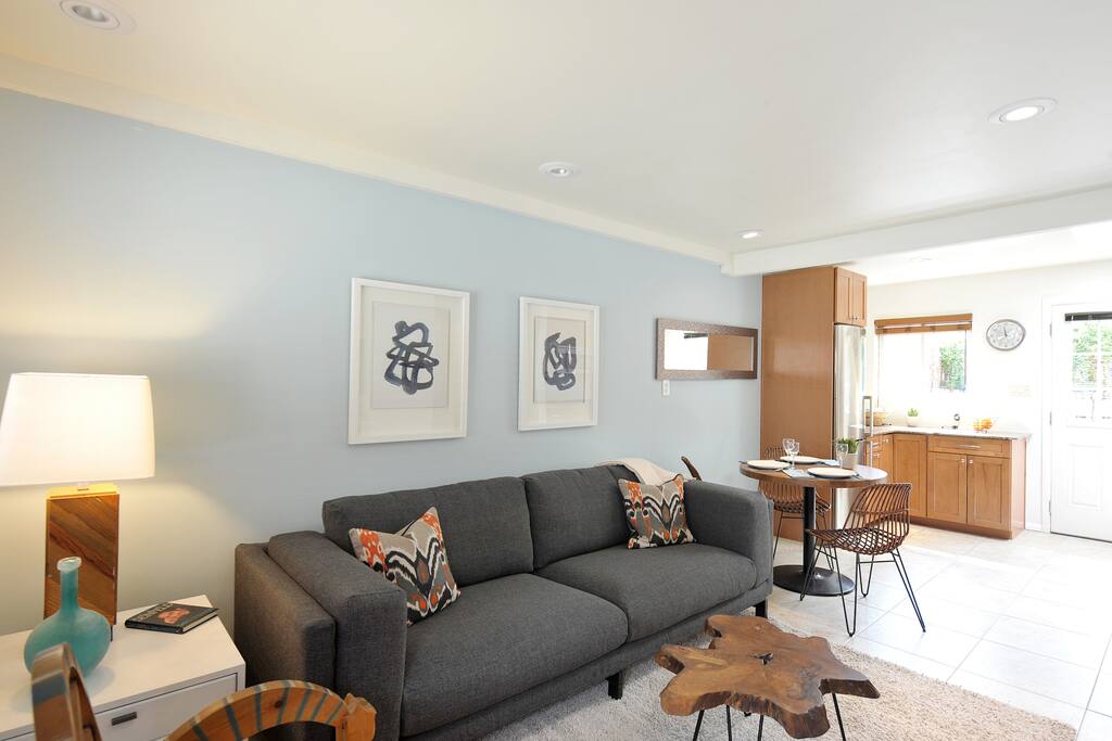 Living room (with large couch that can fit one person sleeping- linens provided)
