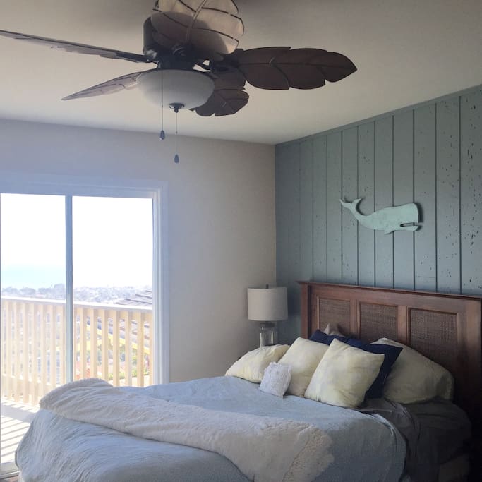 Your master bedroom with beautiful ocean views from Catalina Island to San Diego!