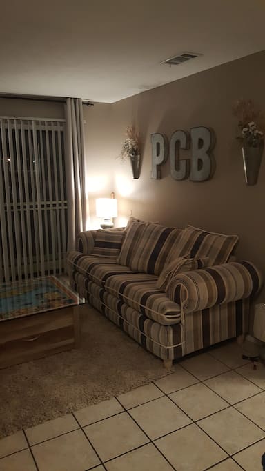 sleeper sofa in living room