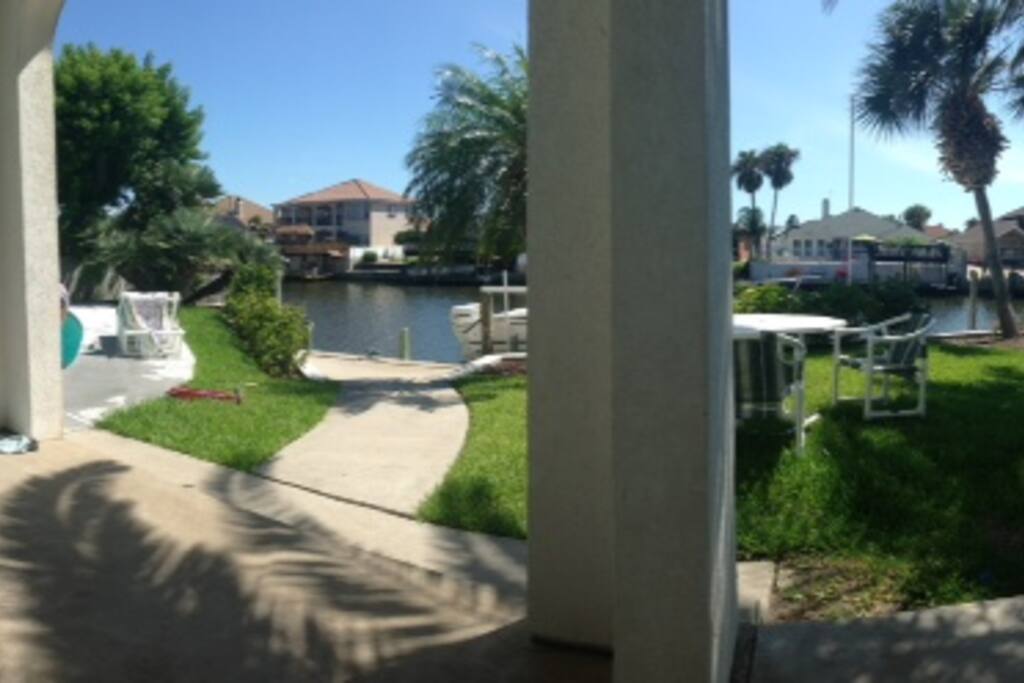 View from the back porch