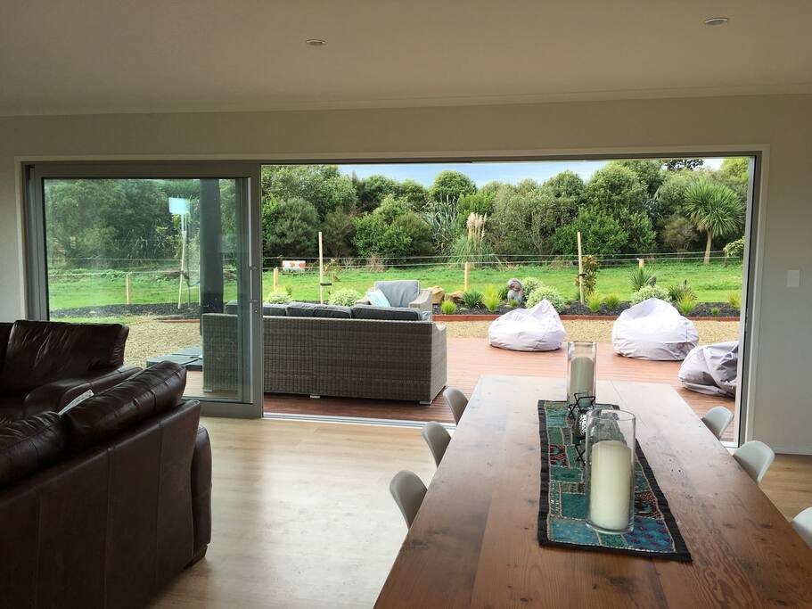 View out to sunrise deck