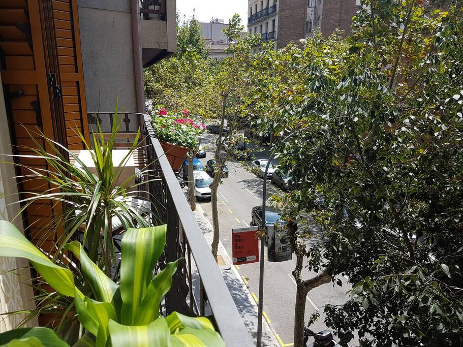 Balcony with table