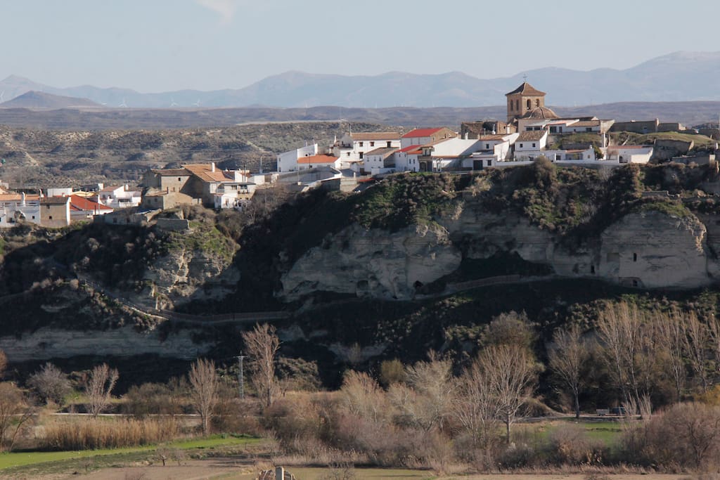 Vista de Benamaurel desde la casa