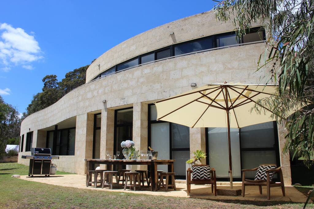 Enjoy the large sunny entertaining terrace with Webber BBQ