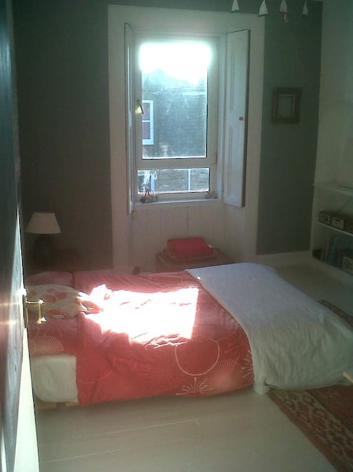 Sunny mornings in our guest room