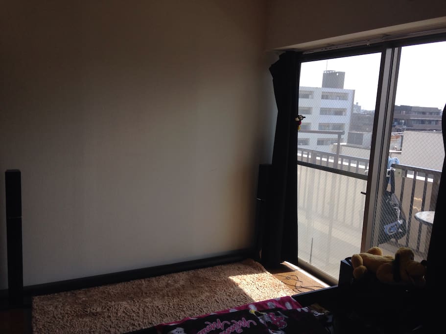 Guest room: the room is wide enough to put all your luggage. This space can be a place to spread out sleeping bags as well.