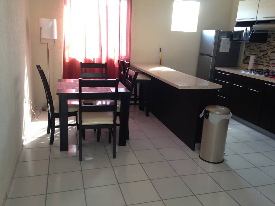 Kitchen and dinning area