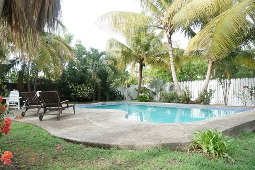 outdoor salt water pool