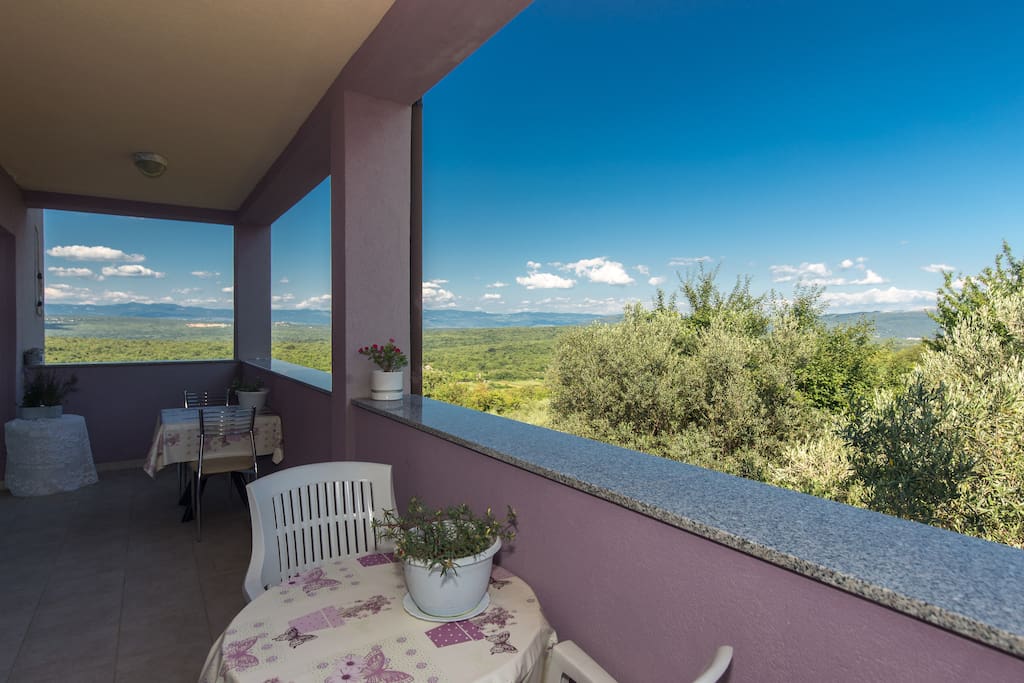 Balcony with view