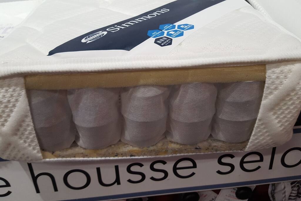 LE MATELAS EST EQUIPÉ
DE RESSORD ENSACHÉS CONFORT FERME +++++