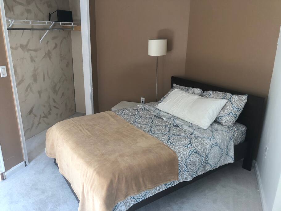 Full bed in bedroom