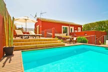 House with heated pool  and stylish.