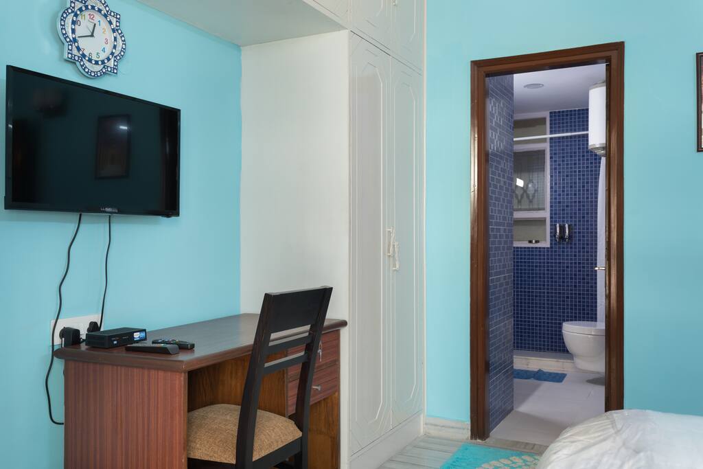 Private room with TV and Study Table