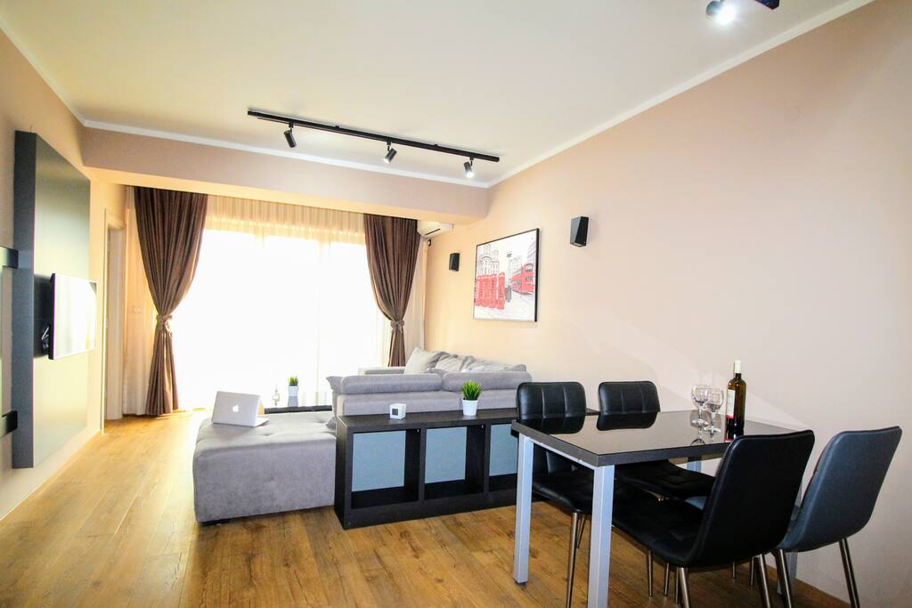 Living Room + Dining Area