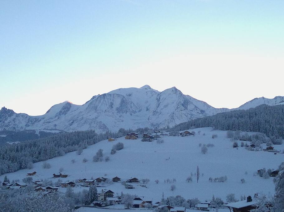 View at sunrise