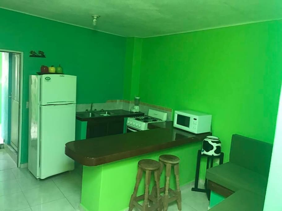 Cocina completamente equipada