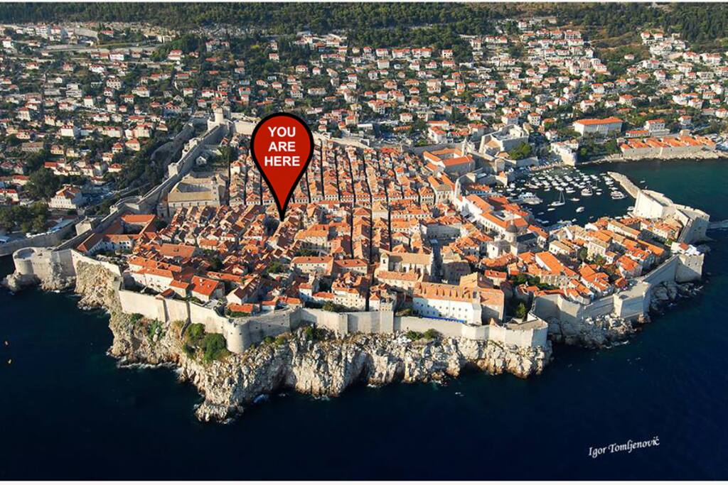 You can see location of our apartment; heart of Old City