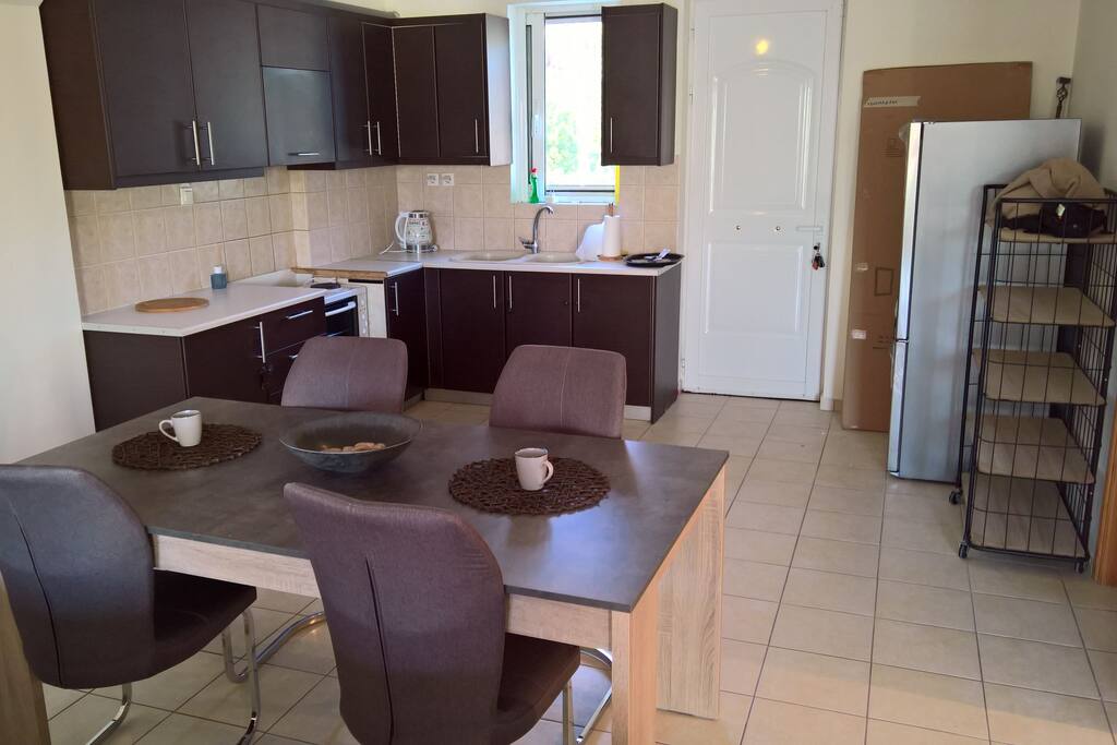 Dining and kitchen