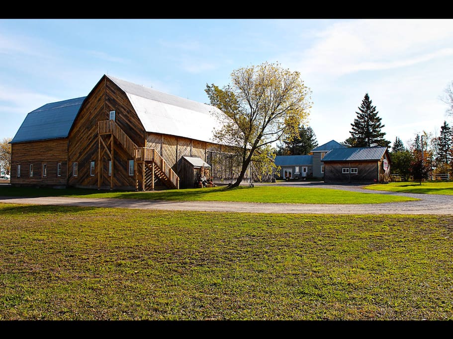 Barn and farmhouse