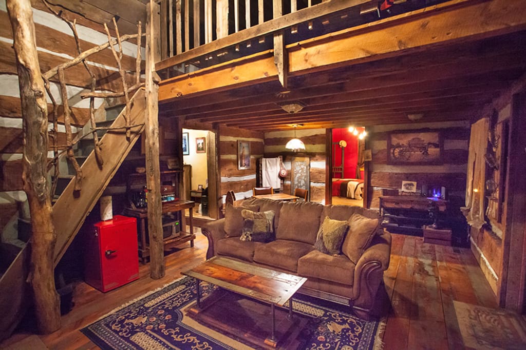 Comfortable Lounge area inside the main cabin!