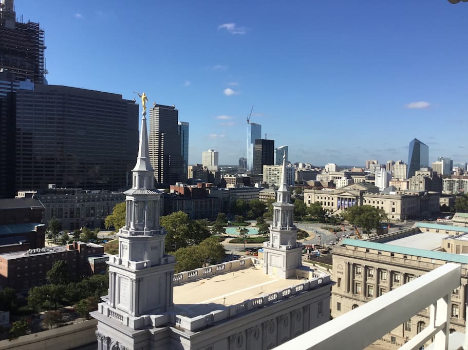 View from private balcony