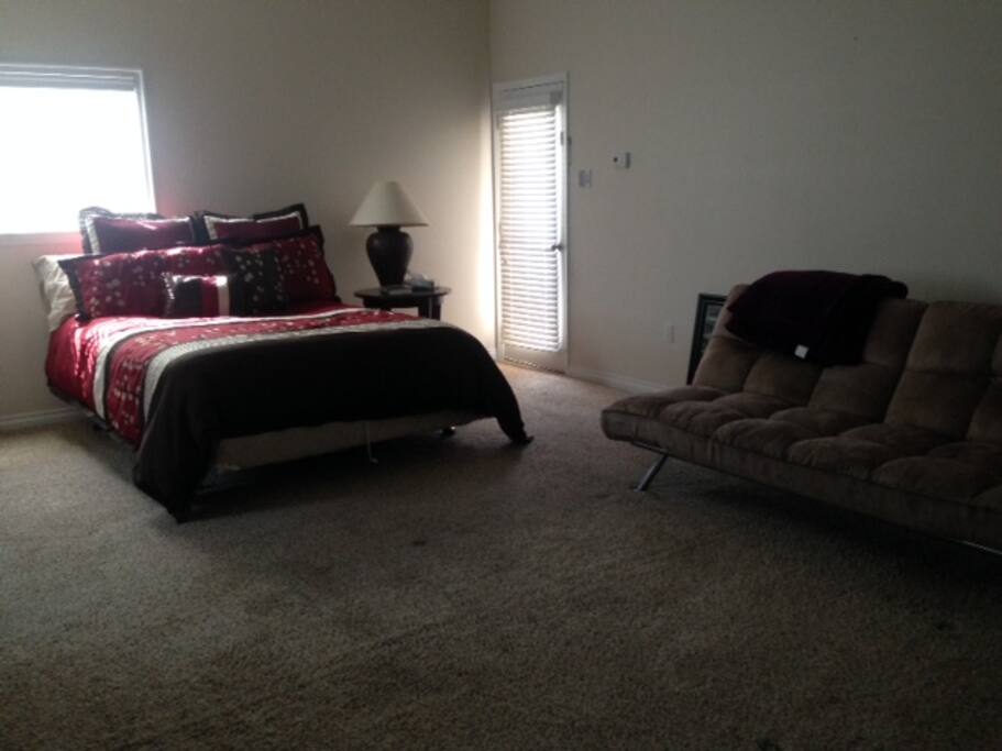 Queen Bed and Full-Size Convertible Sofa/Bed