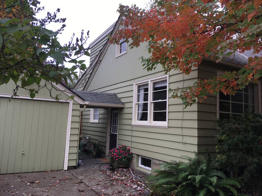 Private entrance at top of driveway.