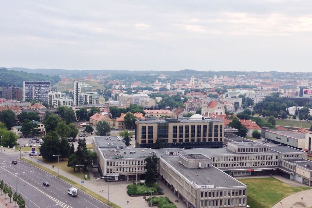 Panoramic view from the window of the Old Town