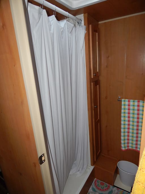 Bathroom shower.
