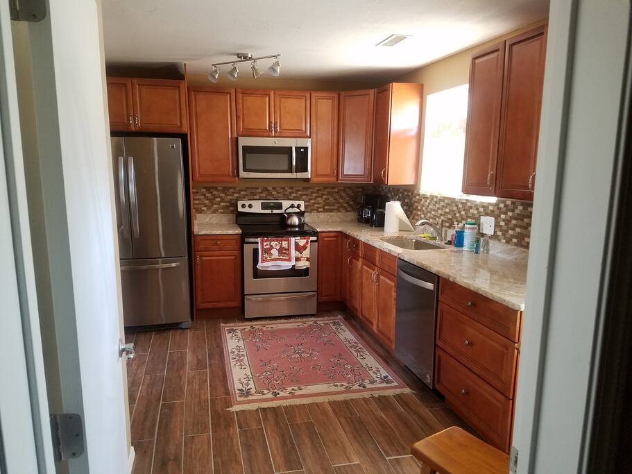 includes coffee maker, toaster and utensils