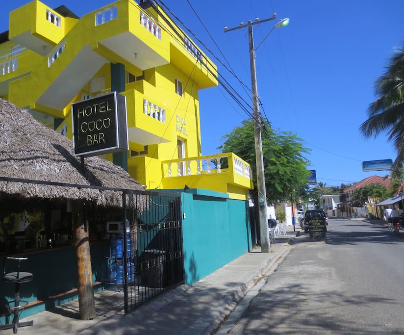 Street view of Hotel.