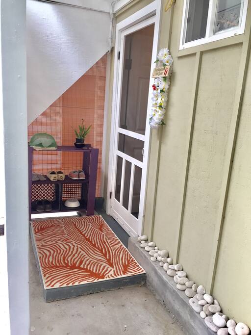 Entry to studio