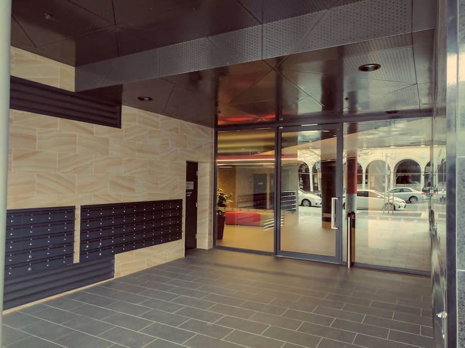 Secure entrance to building