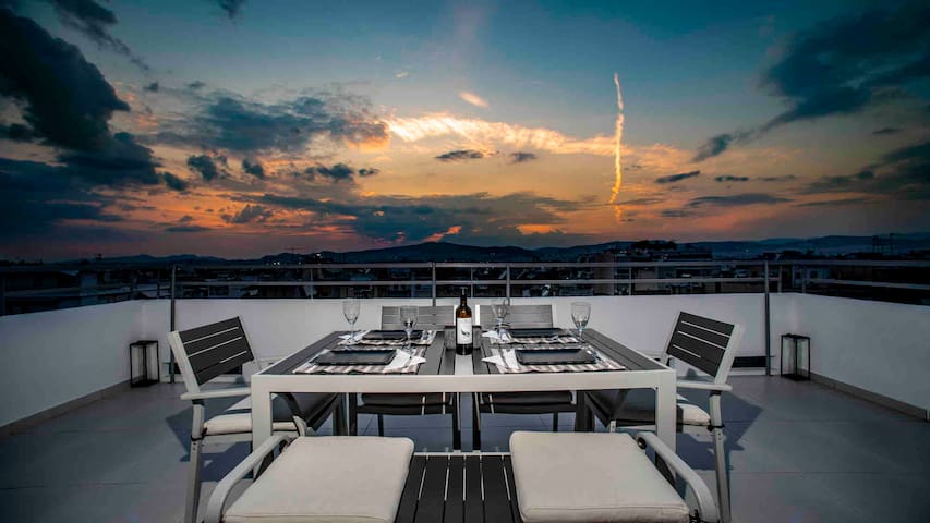 Athens Sunset Loft