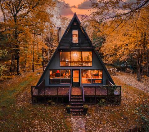 The Catskill A-Frame - Mid-Century Modern Cabin
