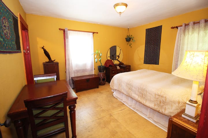Golden Mustard Room:  This is one of three bedrooms on the Magic 2nd Floor