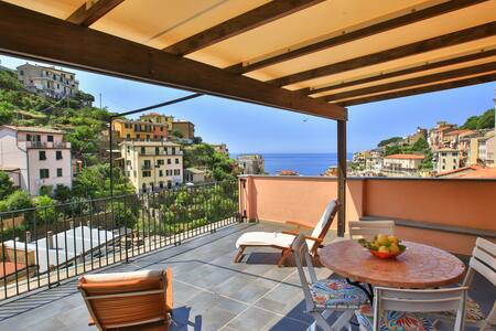 Casa del vicolo da Giulia.Terrazza vista mare.