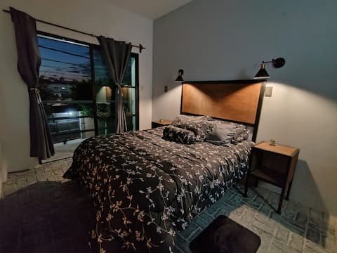 The terrace near the half moon