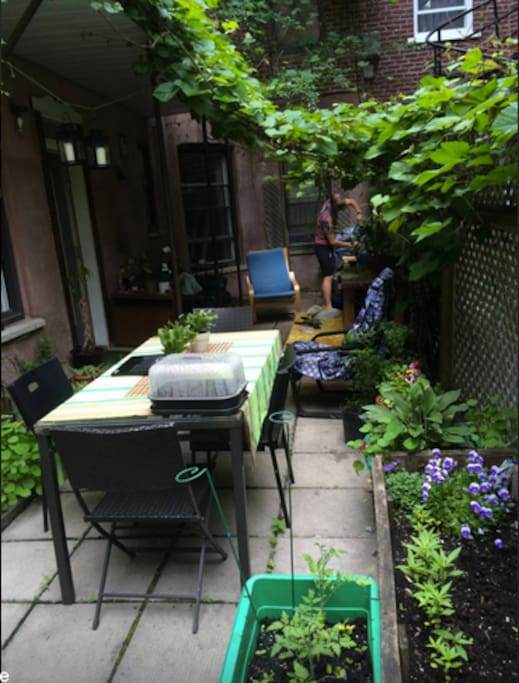 Our nice patio in the summer! Unfortunately it's not summer now. Darn it.