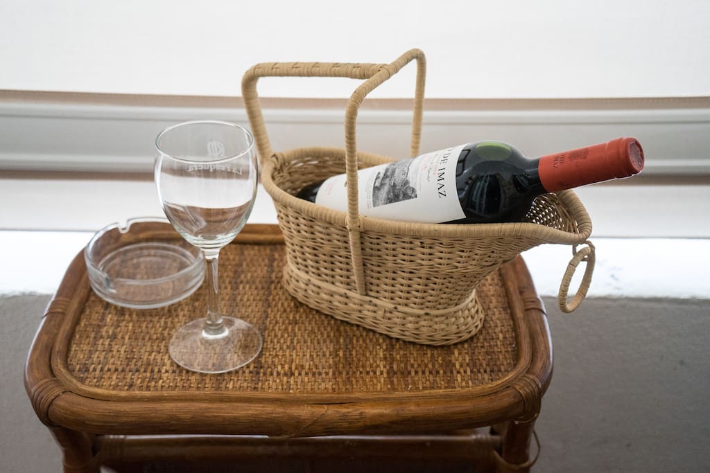 Bottle of wine Included