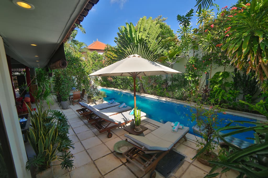 Enjoy swimming in huge 17 meters pool