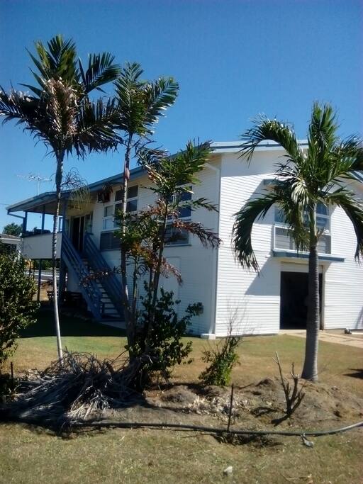 front of the house
