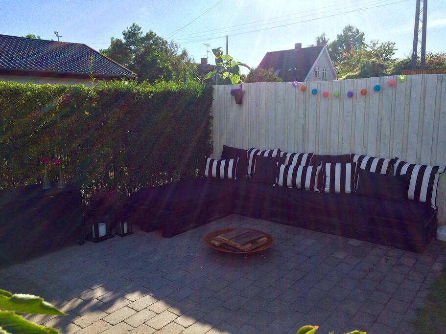 Et hyggeligt hjørne i haven