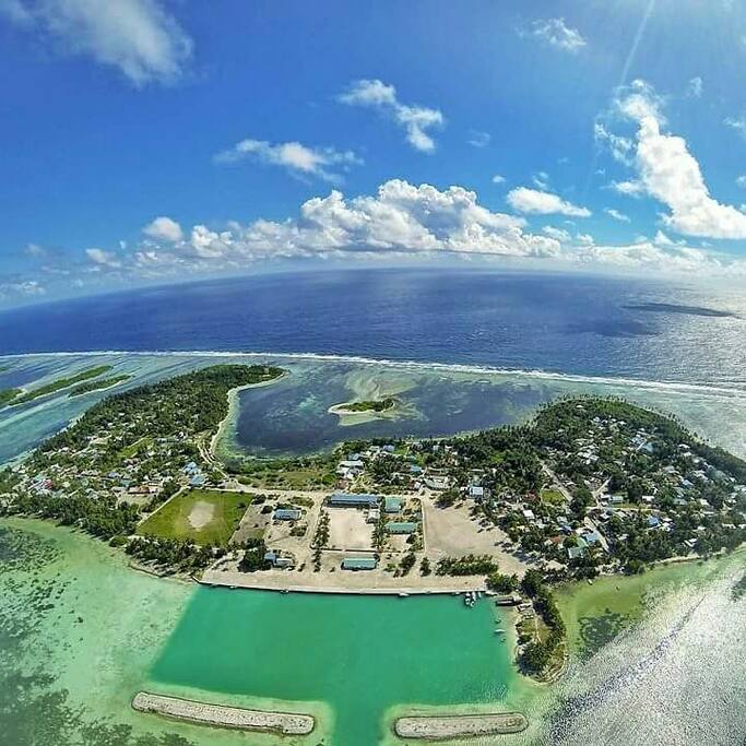 Where small island lodge is situated.