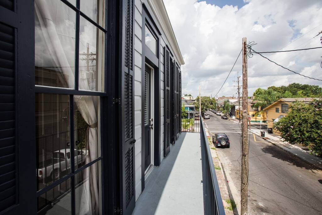 The Balcony! Overlooking Burgundy Street (looking at Frenchmen St.)