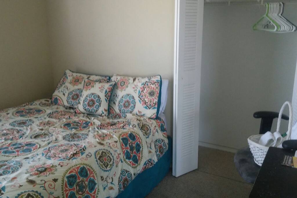 Bed and closet